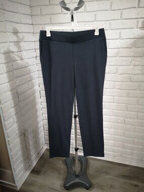 Pure Jill Affinity French Terry Ladies Size Medium Grey Slim Leg Pull On Pants